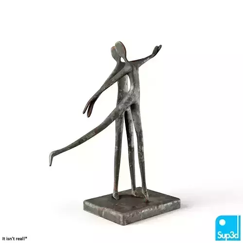 Statue Dancer Low-poly 3D model