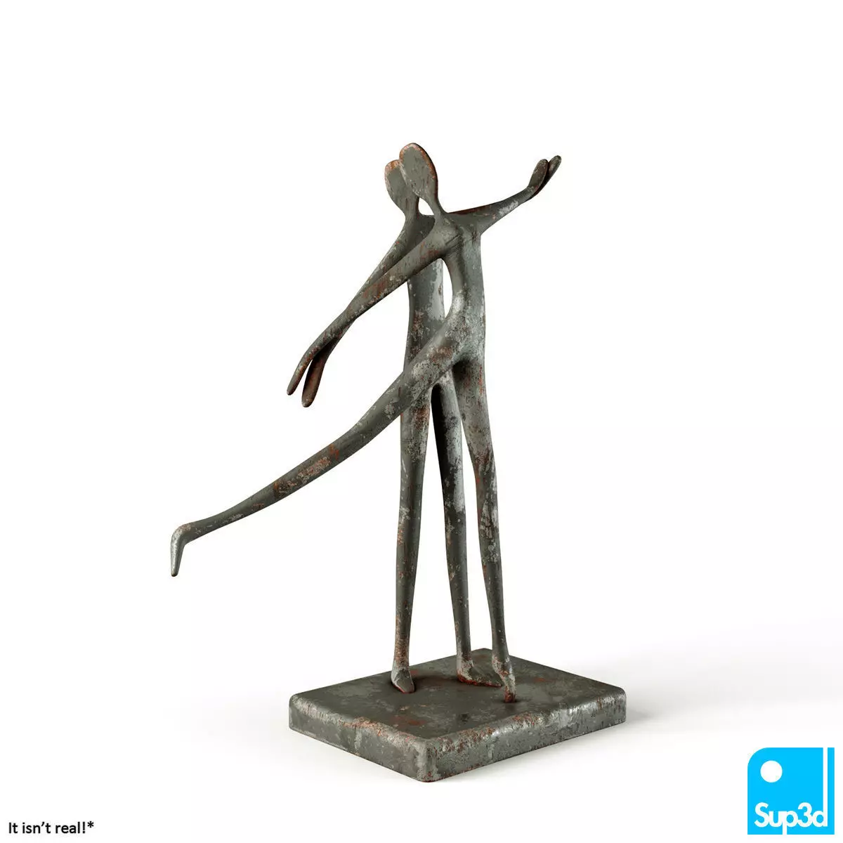 Statue Dancer Low-poly 3D model