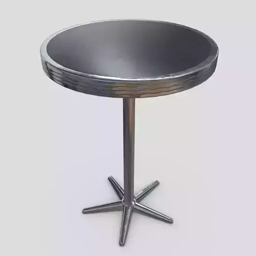 Table 5 round with metal base