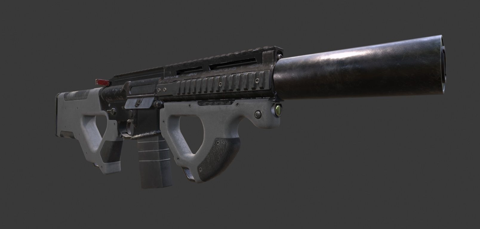 AR 15 Beowulf Hera Custom Rifle Low-poly 3D model_10