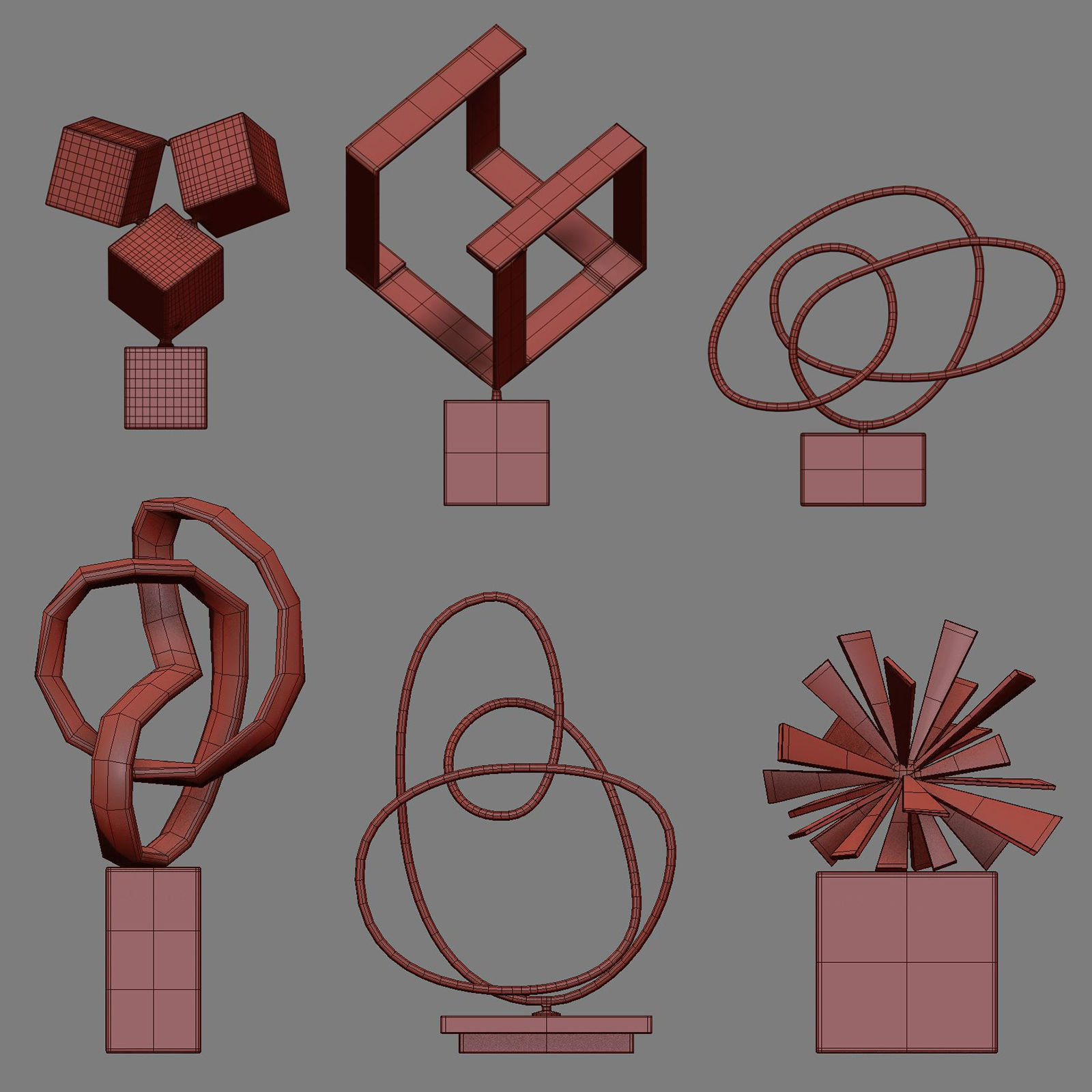 Decor Set 73 3D model_4