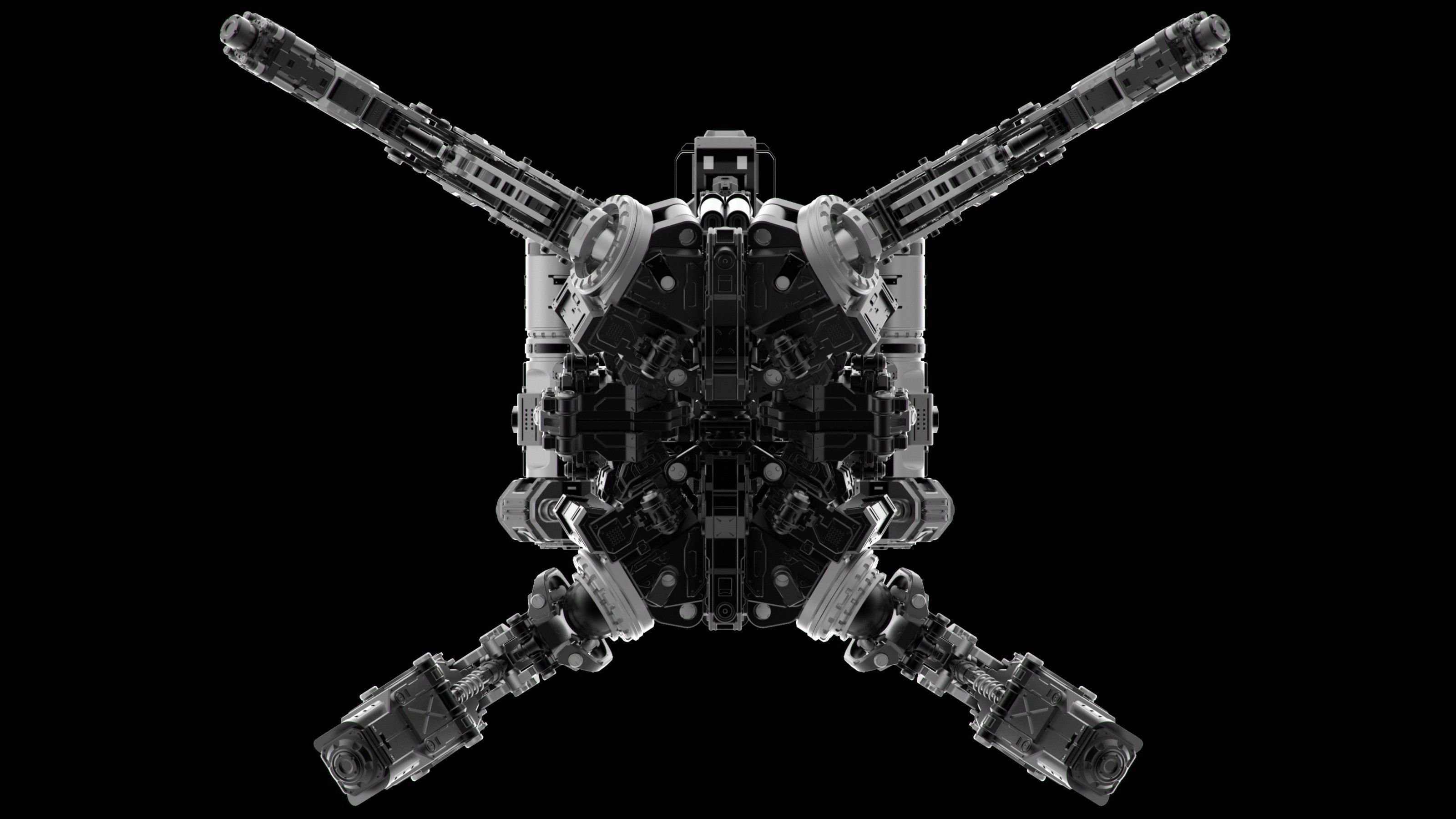 Mech Spider 3D model_4