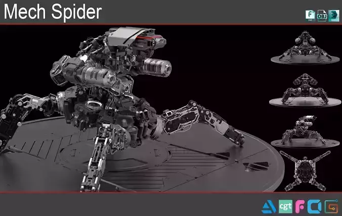 Mech Spider 3D model