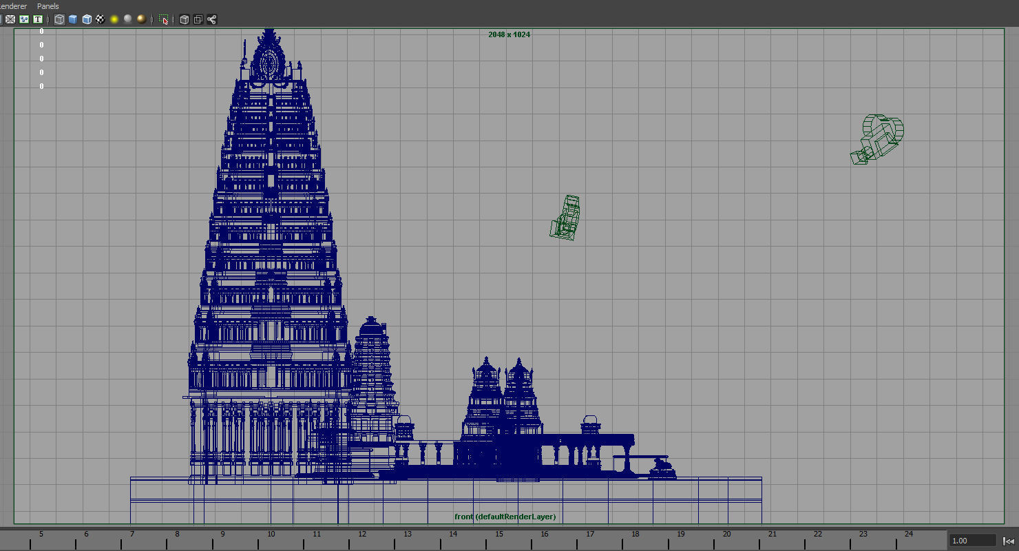 hindu india old temple 3d model 3D model_13