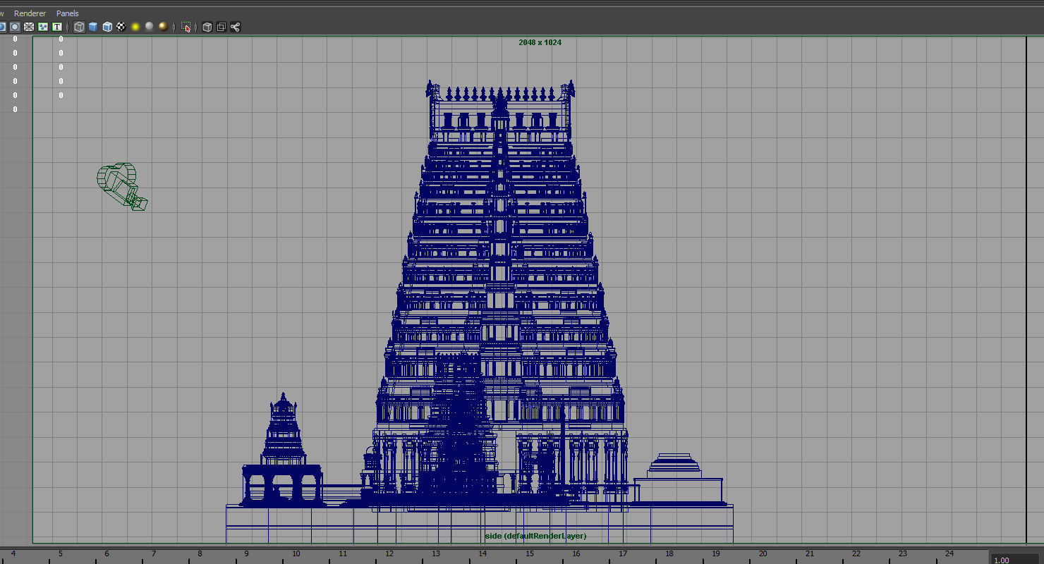 hindu india old temple 3d model 3D model_12