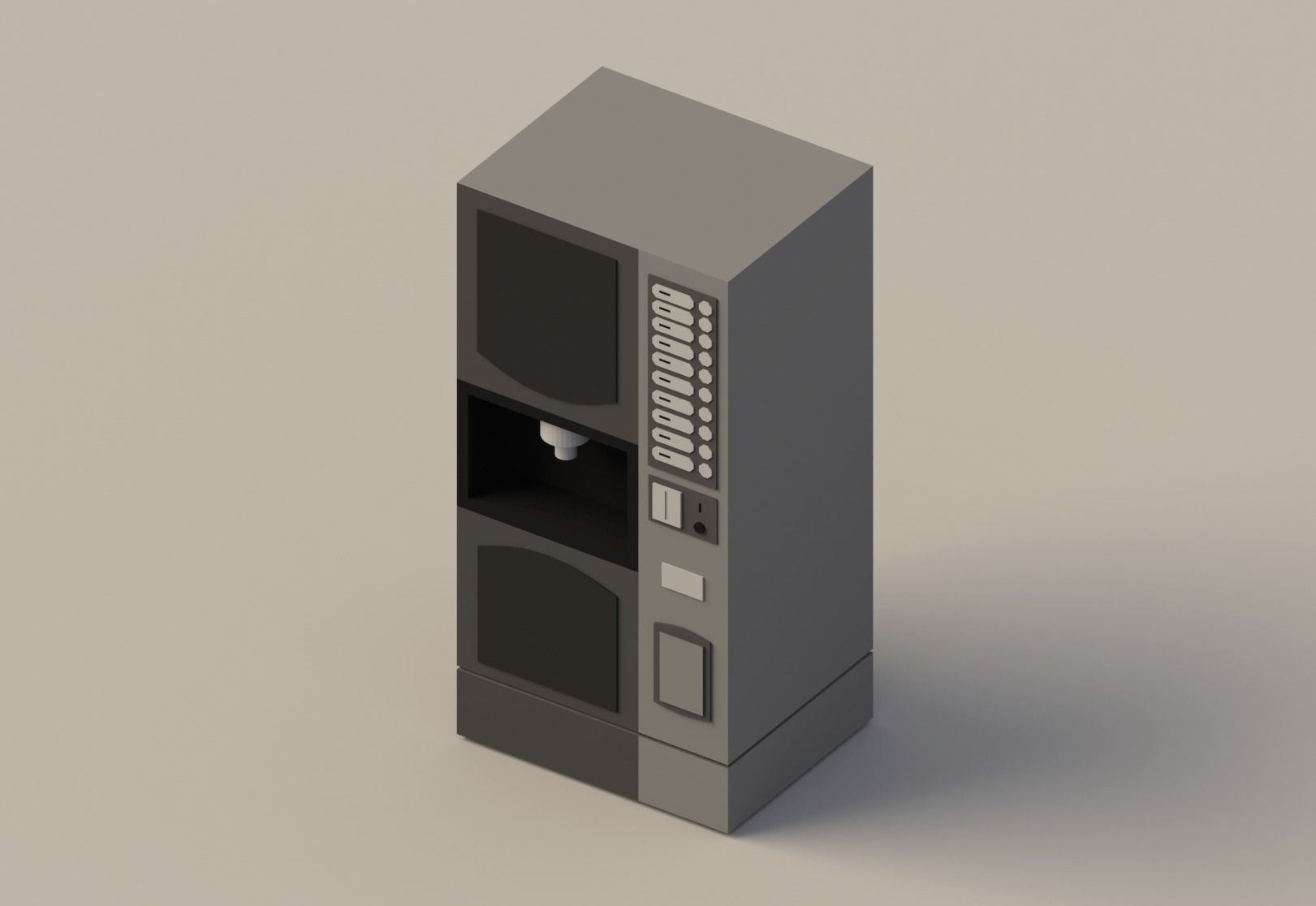 Low poly Vending Machines Low-poly 3D model_2