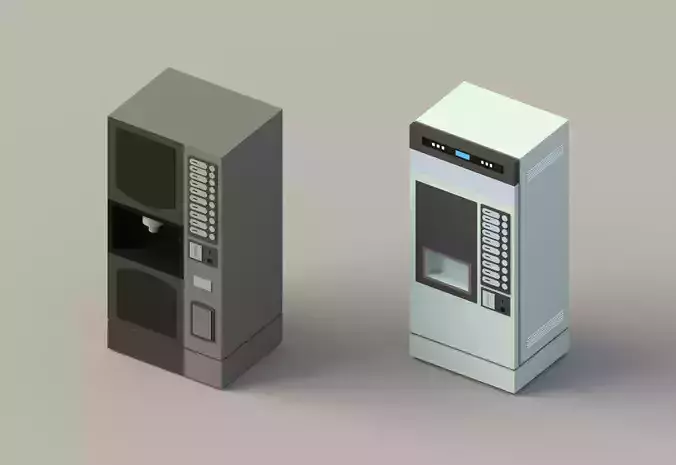 Low poly Vending Machines Low-poly 3D model