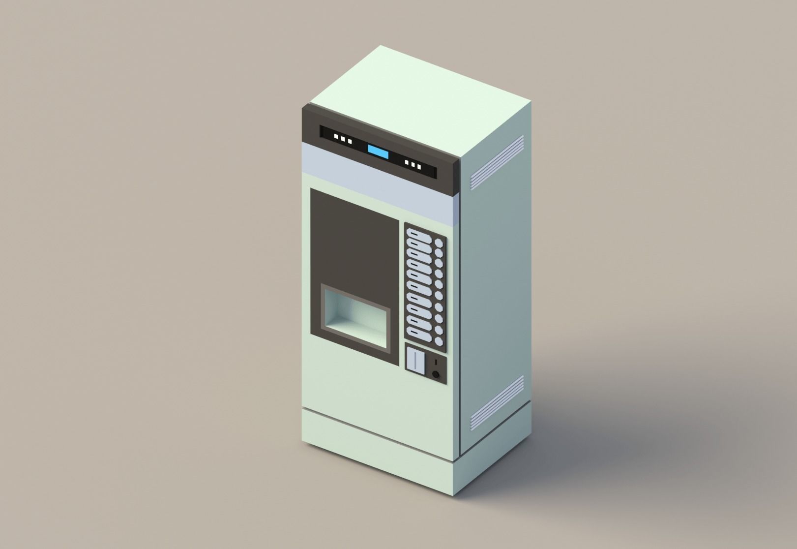 Low poly Vending Machines Low-poly 3D model_1