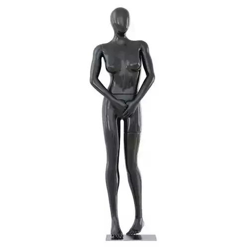 Female Black Mannequin 46 3D model