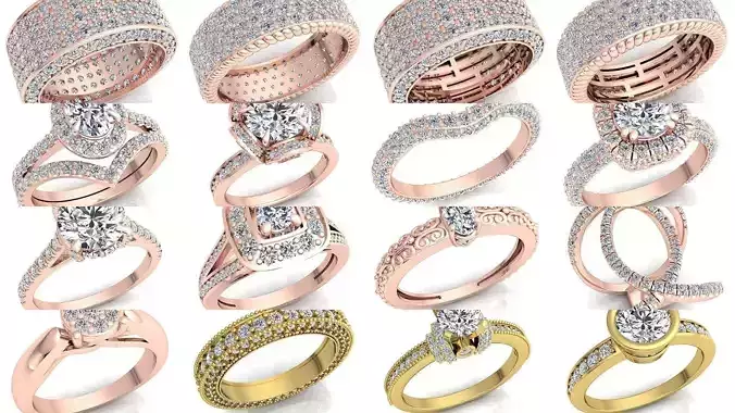 Fancy Bulk Collection Diamond Ring  