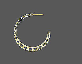 Half Hoop earring 1 3D print model