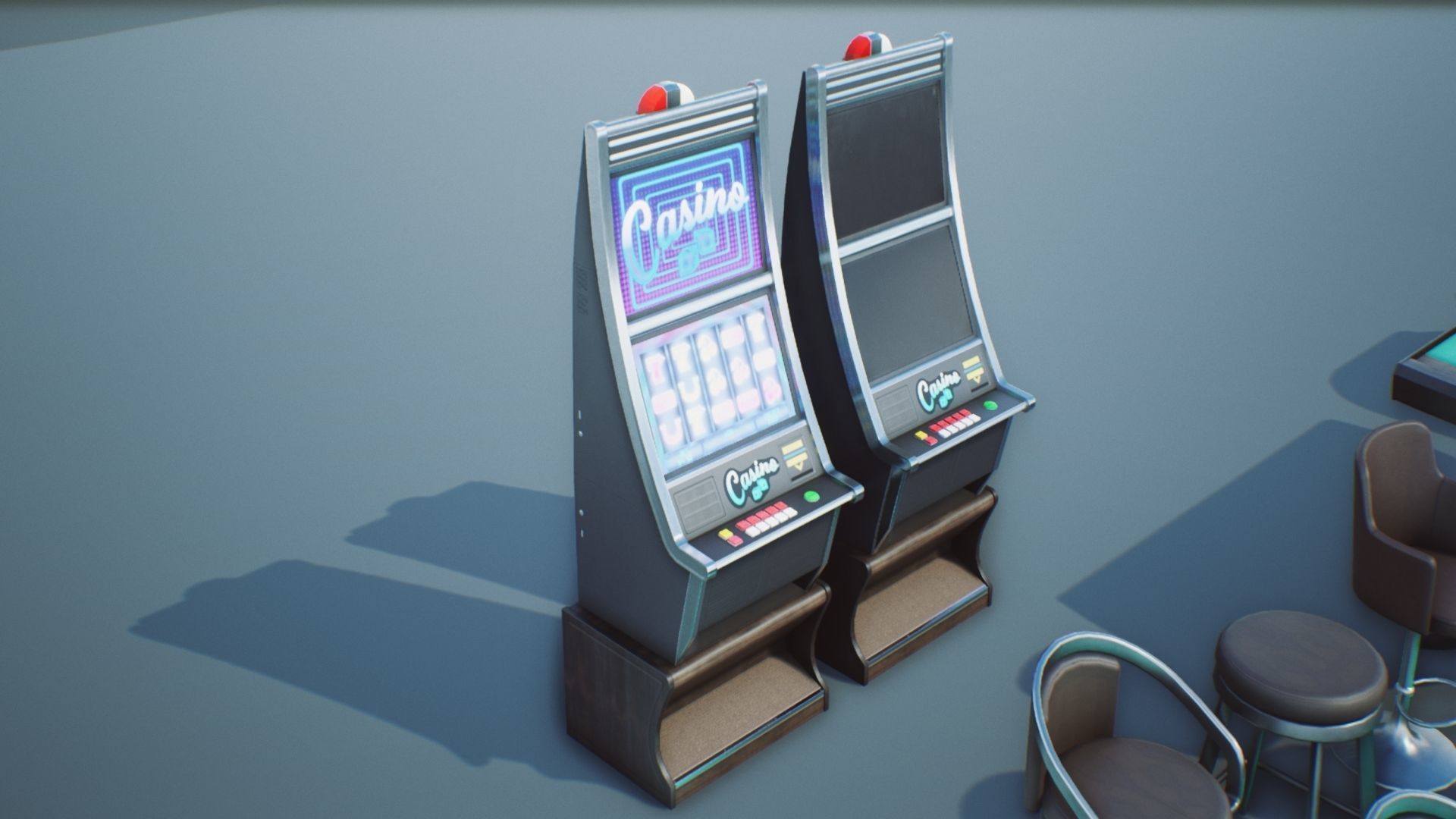 Casino Props Pack UE4 UNITY Low-poly 3D model_13