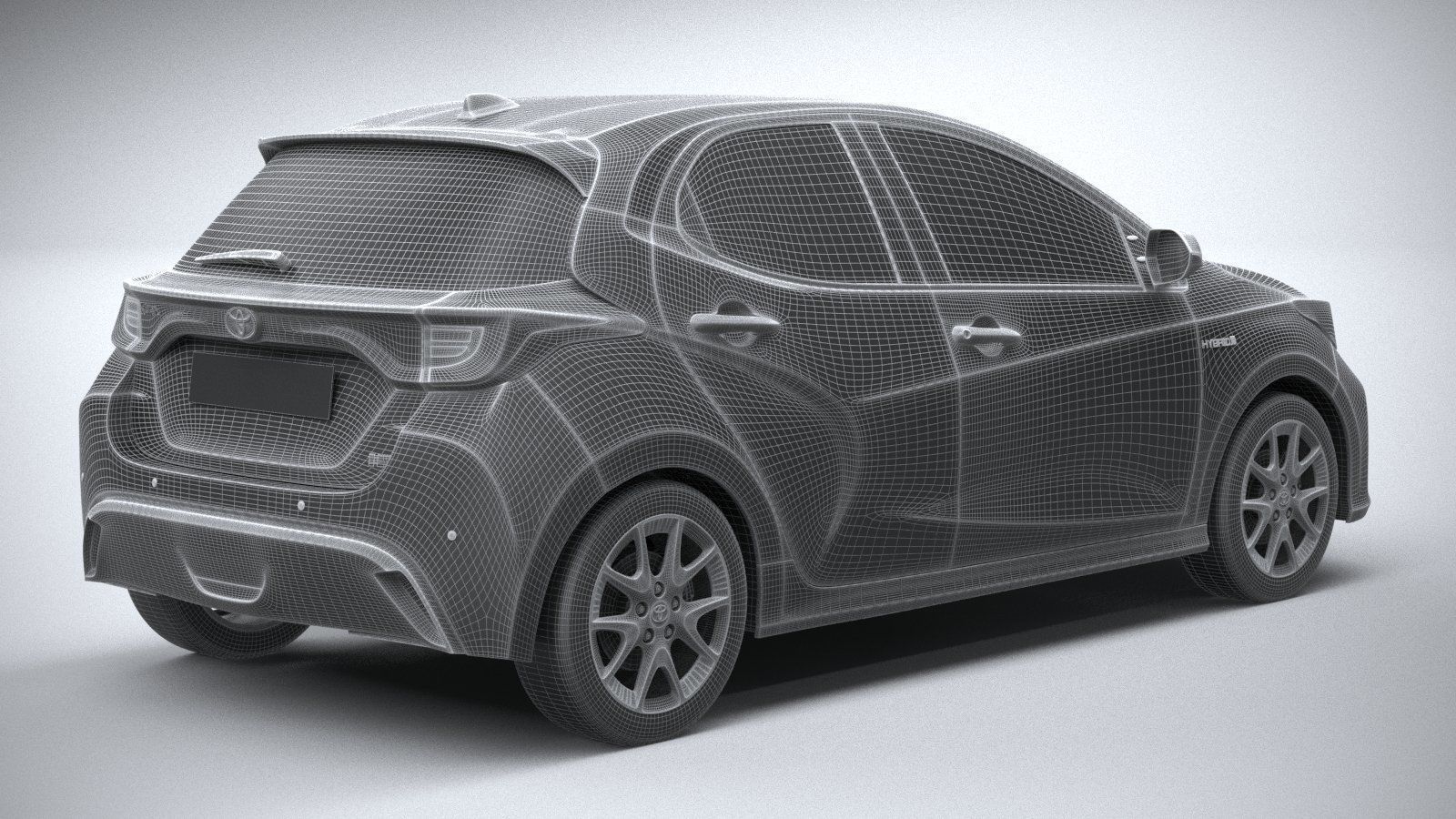 Toyota Yaris 2020 3D model_27