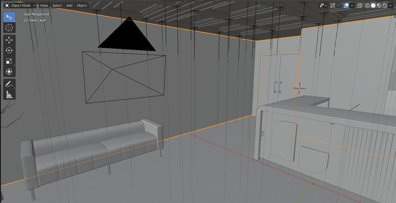 Office Reception Lobby 3D model_15