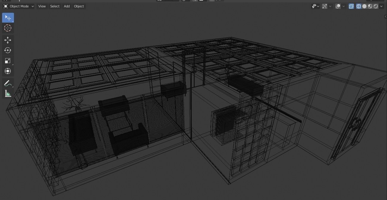 Office Reception Lobby 3D model_24