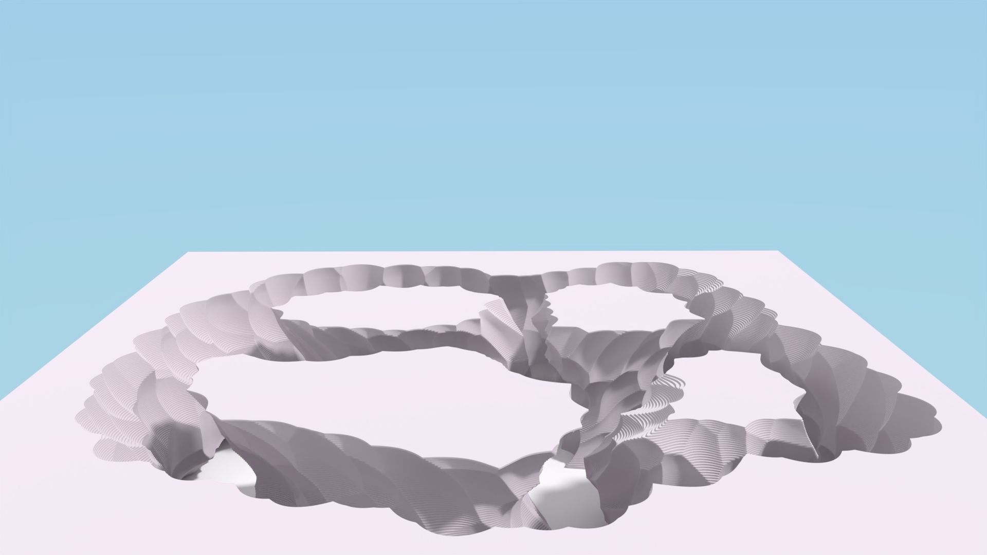 Abstract Layered Environment 3D model_8