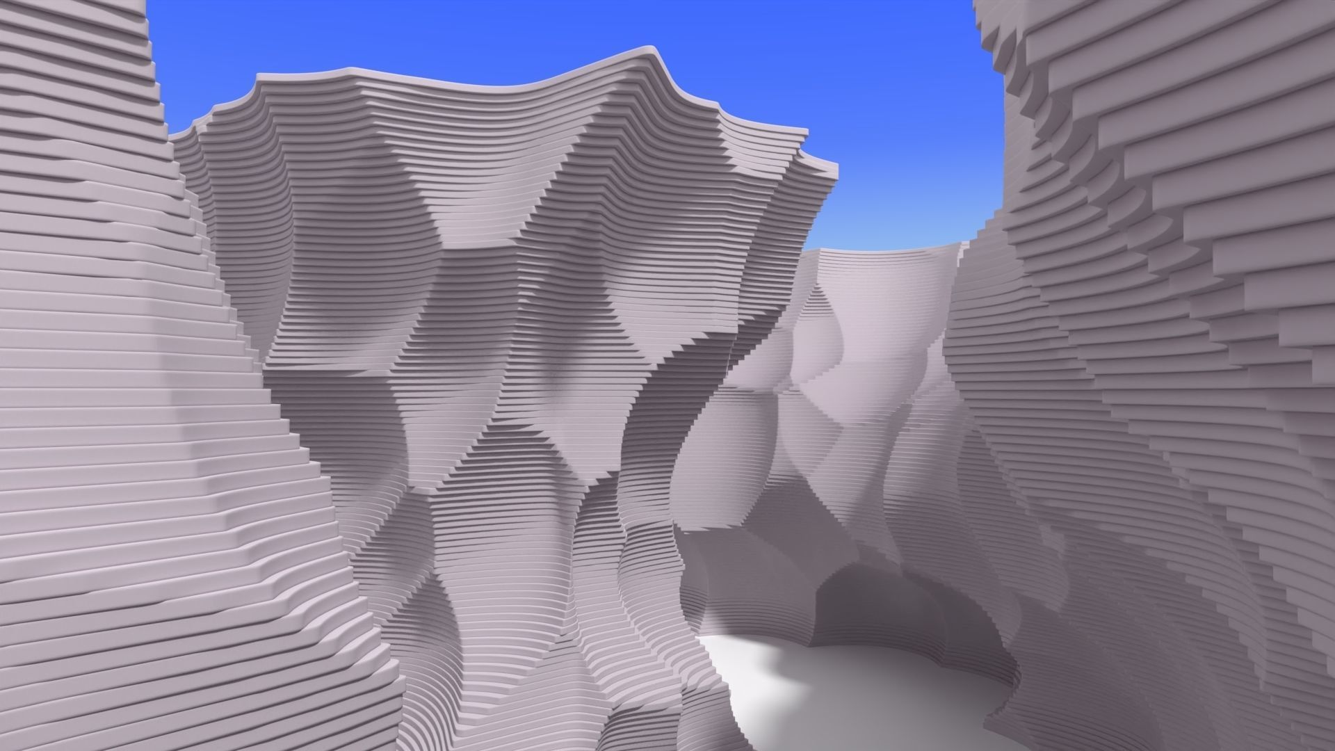 Abstract Layered Environment 3D model_6