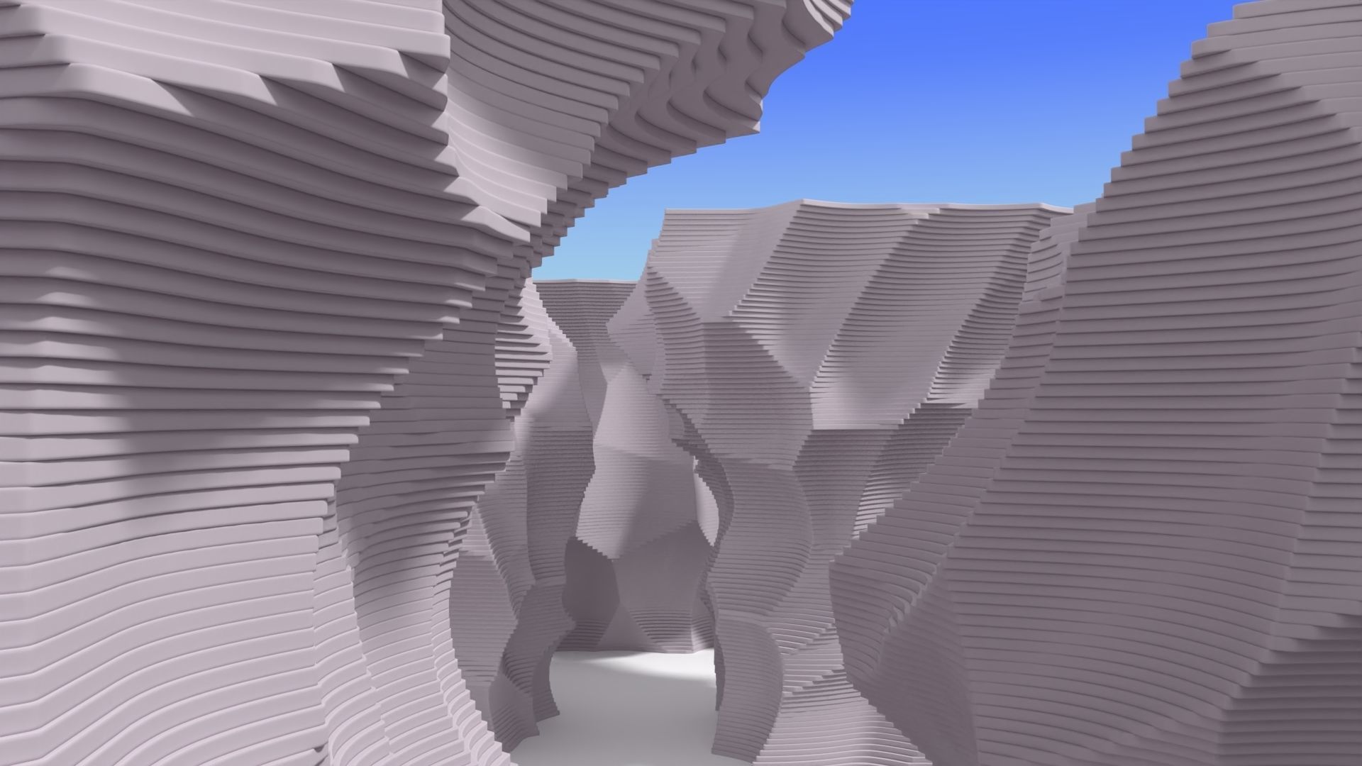 Abstract Layered Environment 3D model_7