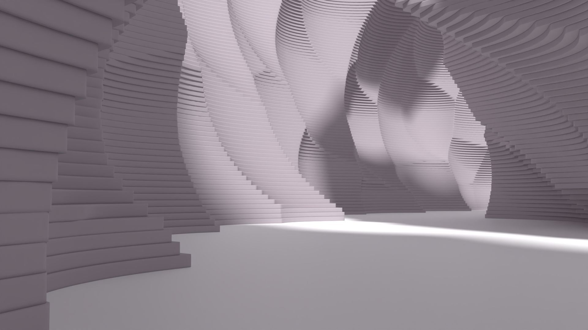 Abstract Layered Environment 3D model_3