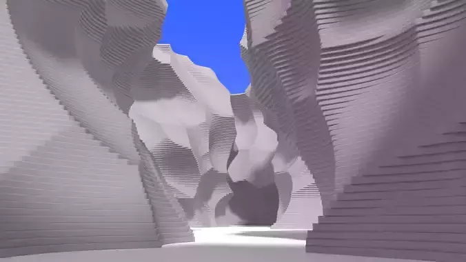 Abstract Layered Environment 3D model Abstract Layered Environment 3D model