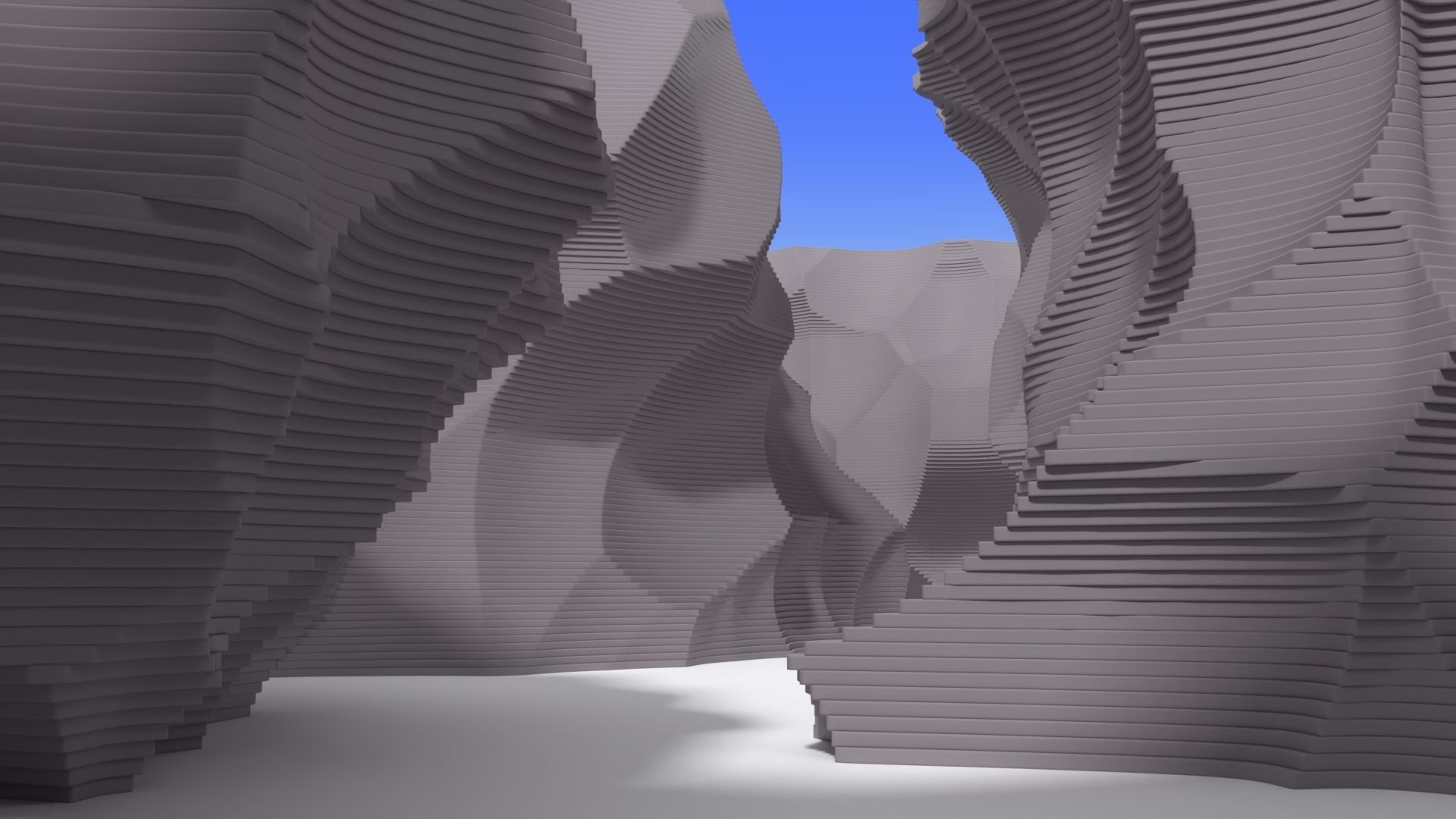Abstract Layered Environment 3D model_2