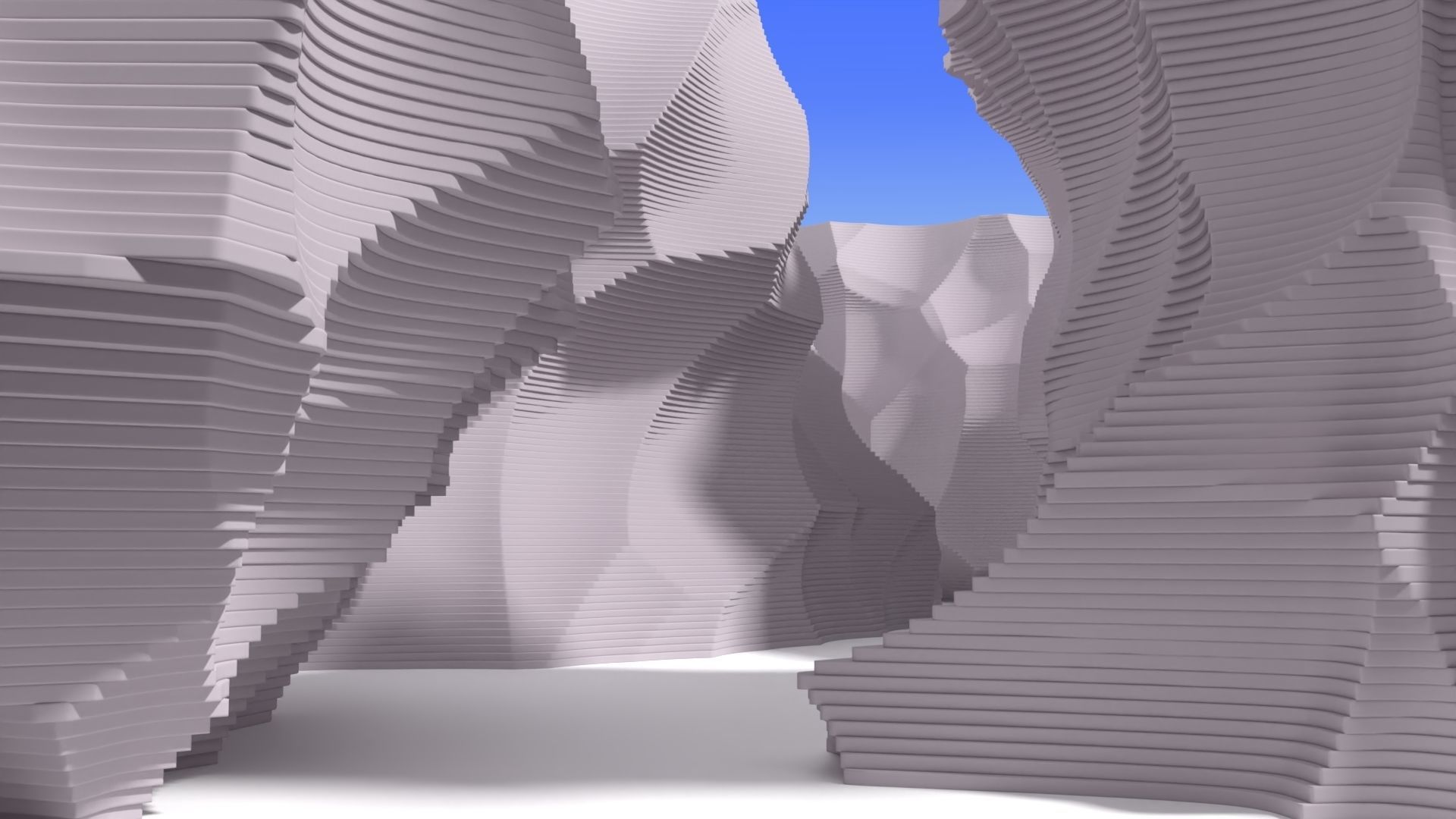 Abstract Layered Environment 3D model_4