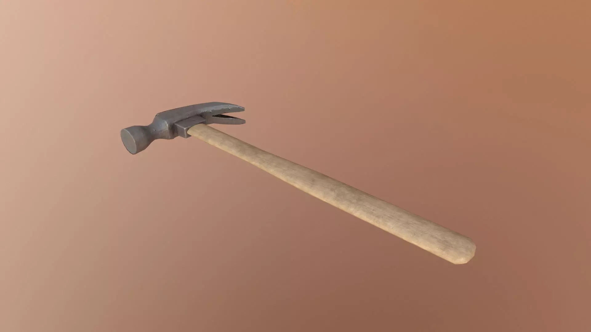 Hammer Low-poly 3D model_0