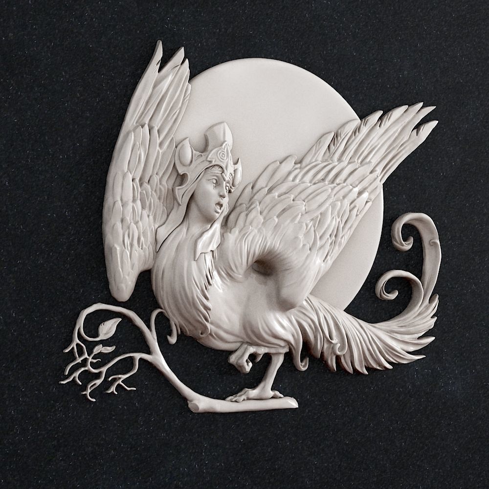 The bird Gamayun 3D print model_1