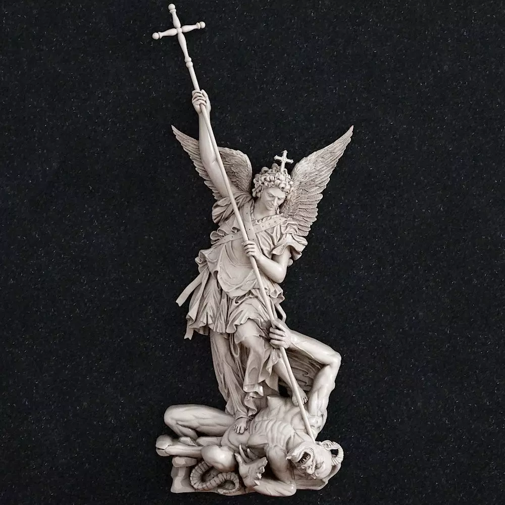 Jewelry pendant Archangel Michael 3D print model_0