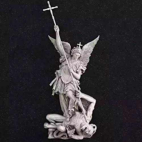 Jewelry pendant Archangel Michael 3D print model