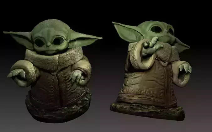 mandalorian inspired baby yoda