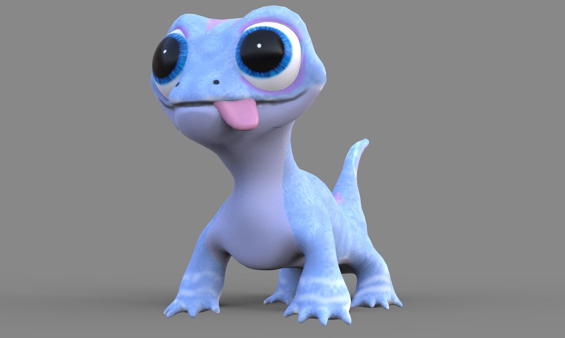 Frozens 2 Bruni Low-poly 3D model_1