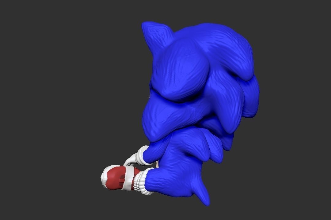 baby sonic SONIC THE MOVIE 3D print model_2