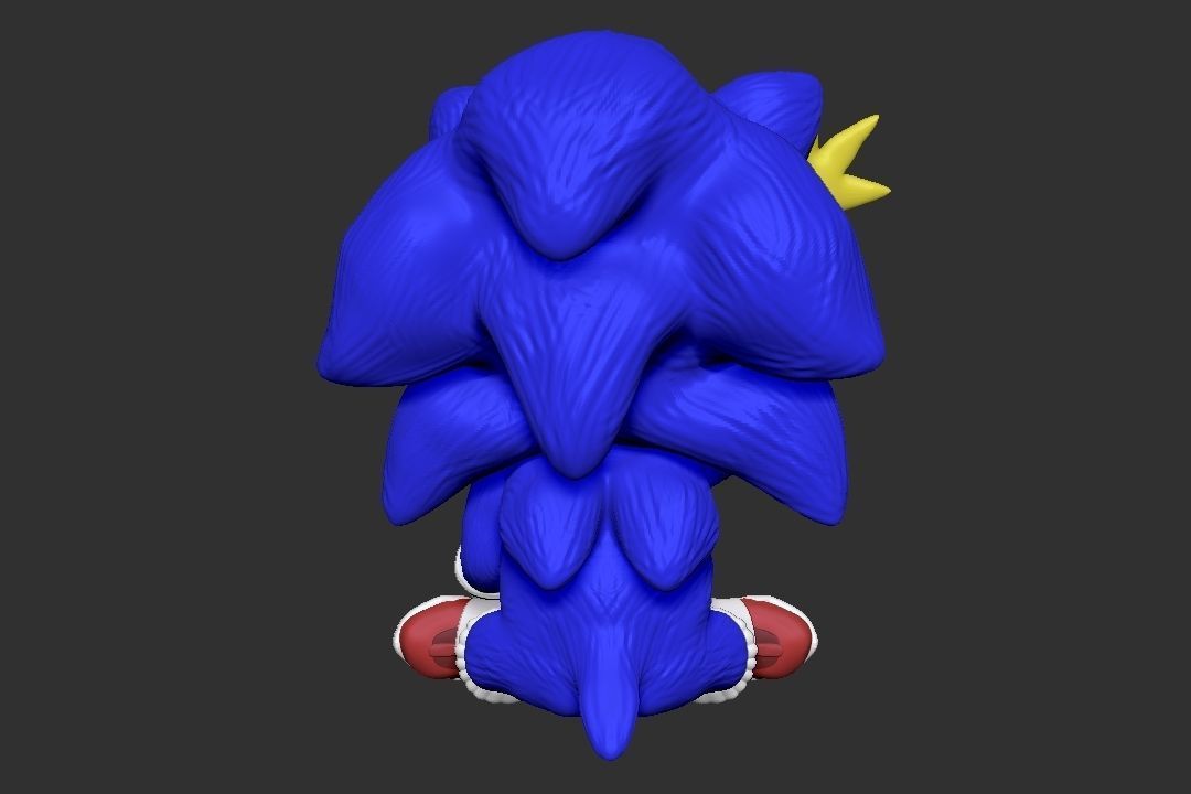 baby sonic SONIC THE MOVIE 3D print model_3