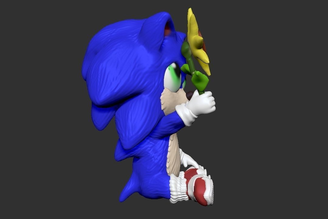 baby sonic SONIC THE MOVIE 3D print model_4