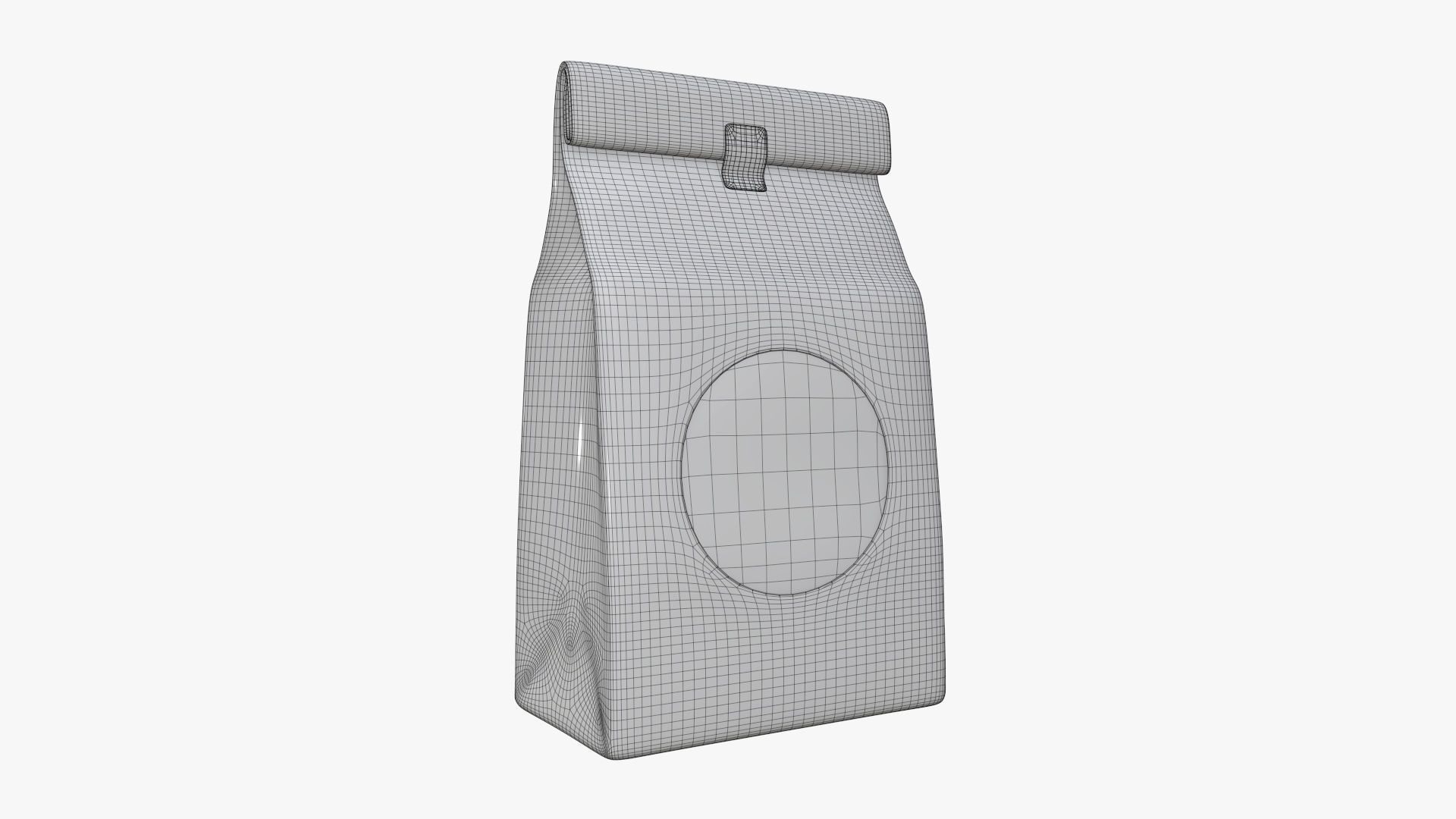 Craft paper package 03 3D model_4