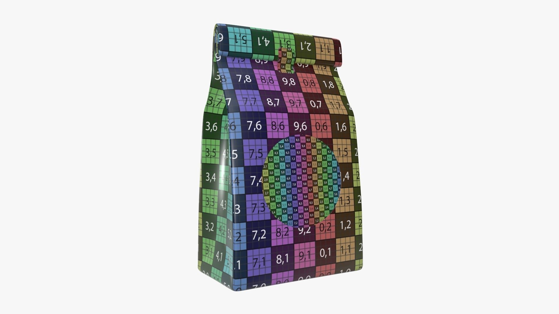 Craft paper package 03 3D model_8