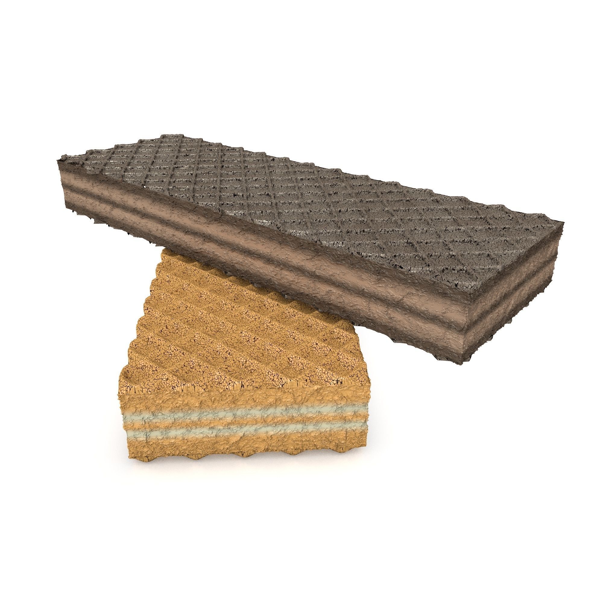 Wafer with Cream 3D model_9