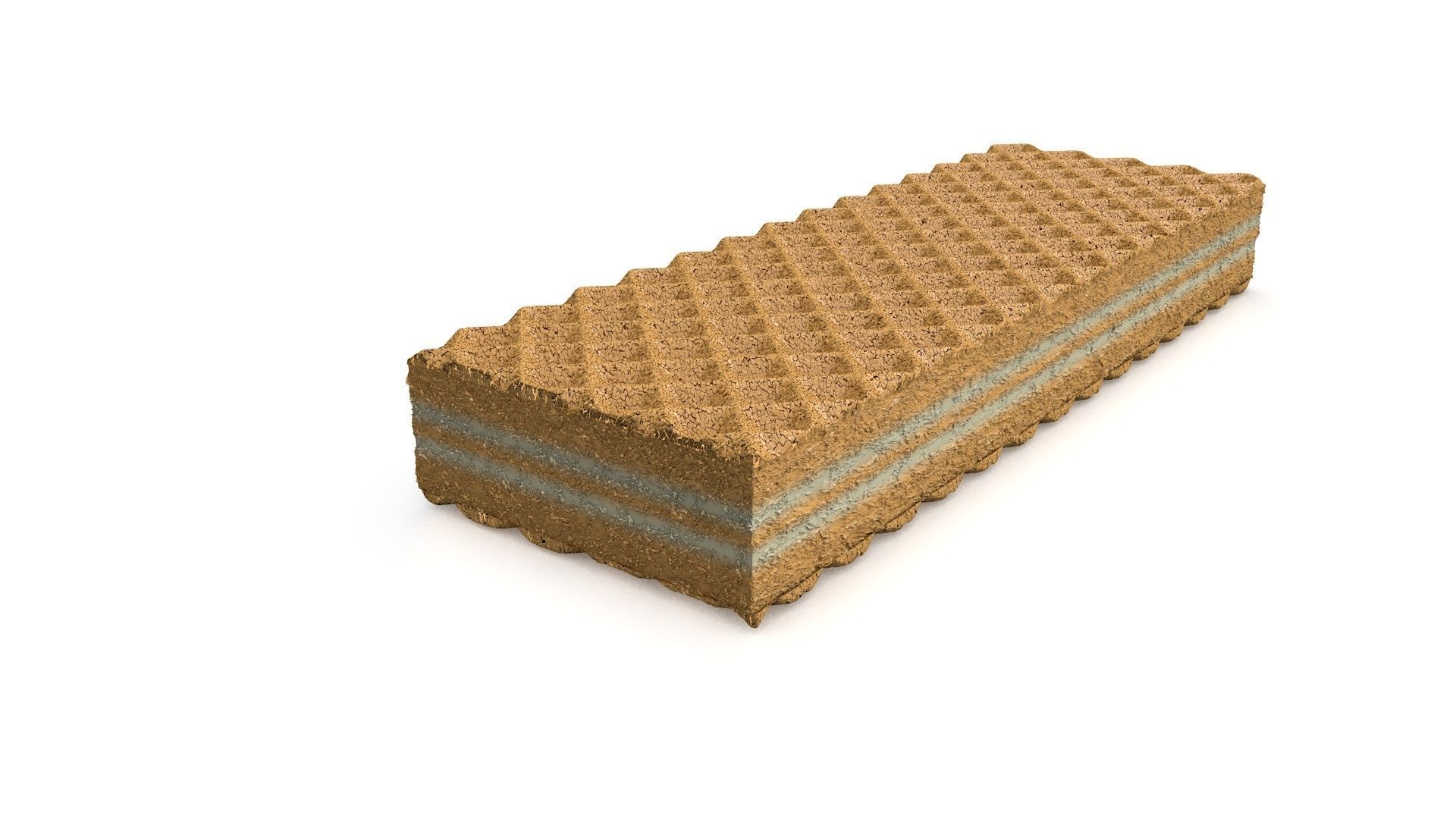 Wafer with Cream 3D model_5