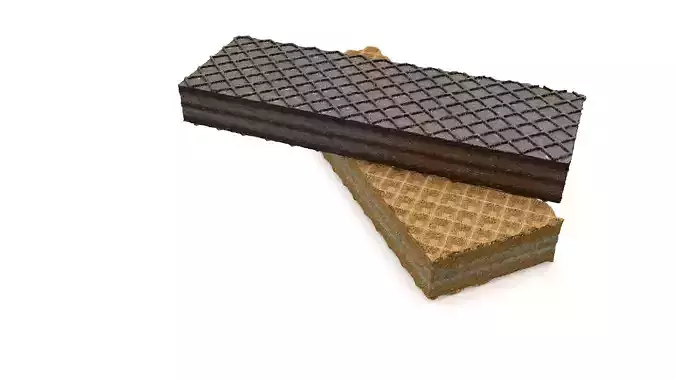 Wafer with Cream 3D model