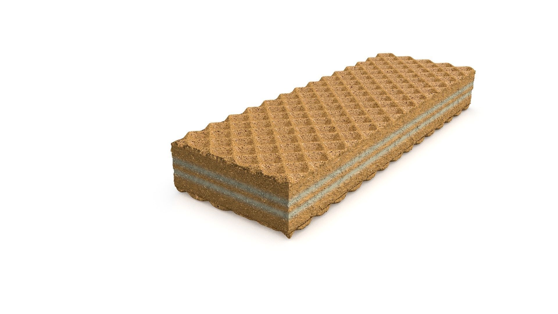 Wafer with Cream 3D model_1
