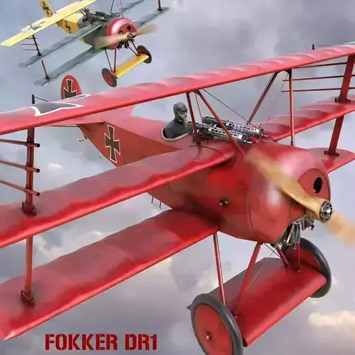 Fokker DR-1 3D model