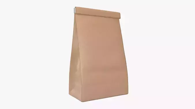 Craft paper package 05 3D model