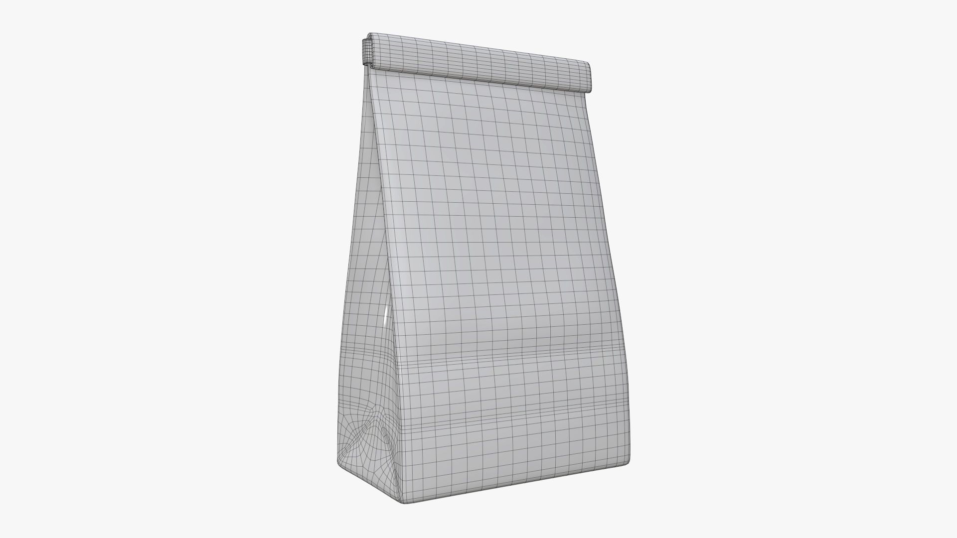 Craft paper package 05 3D model_4