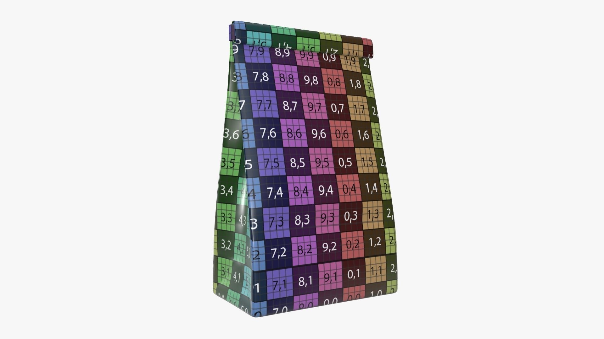 Craft paper package 05 3D model_8