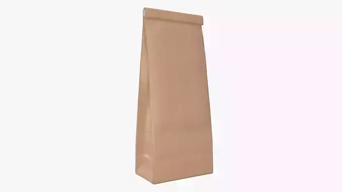 Craft paper package 06 3D model
