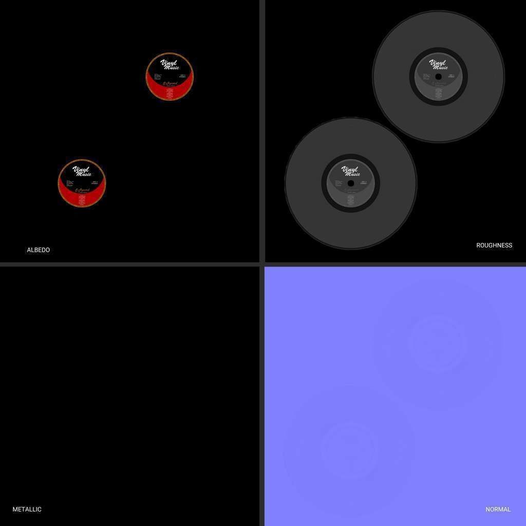 Gramophone Phonograph Low-poly 3D model_17