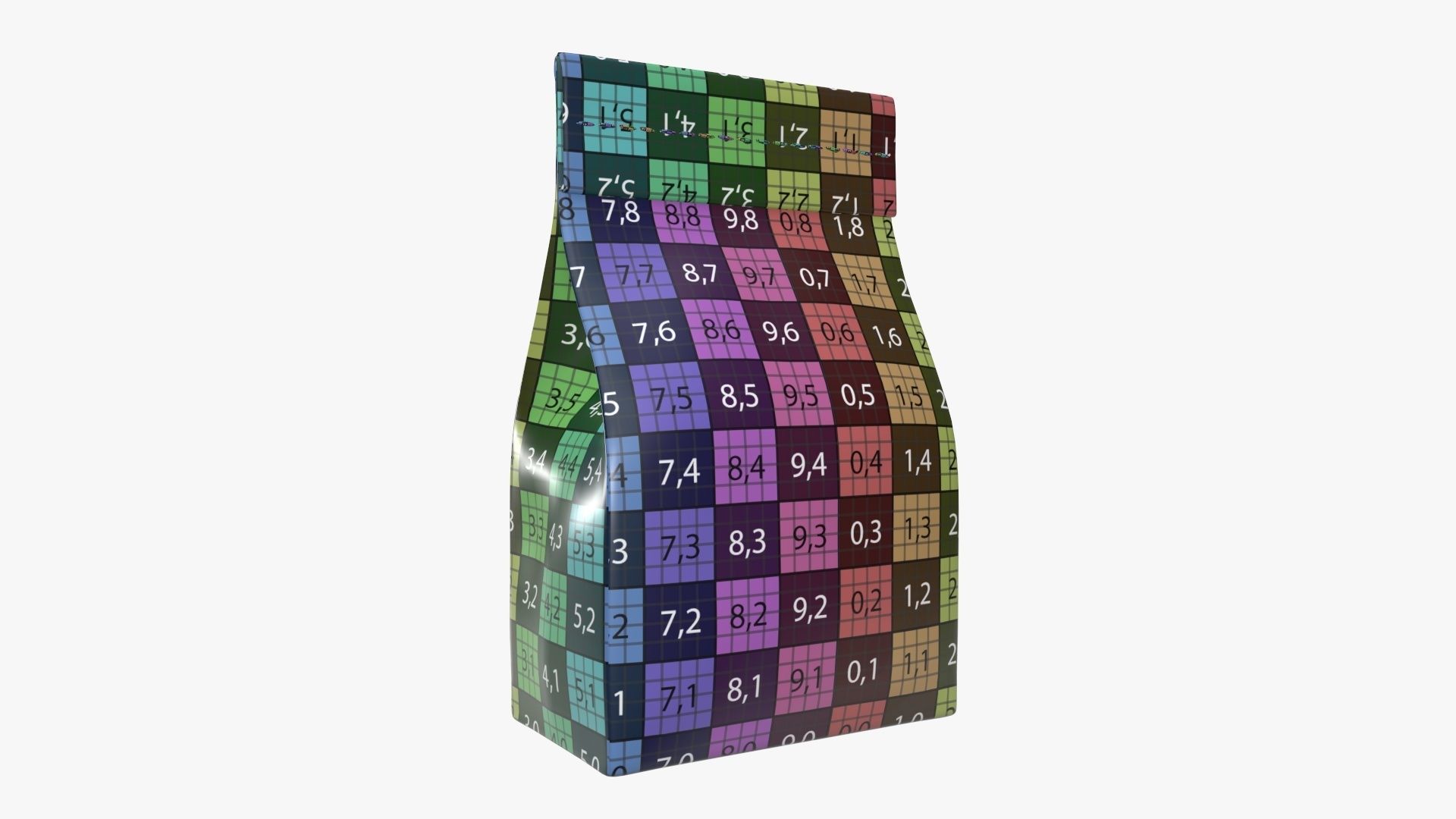 Craft paper package 09 3D model_8