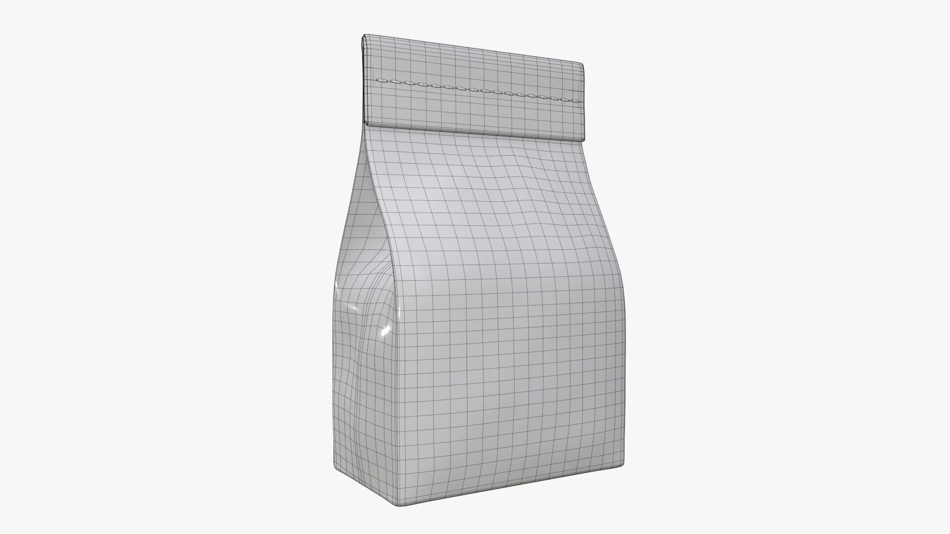 Craft paper package 09 3D model_4