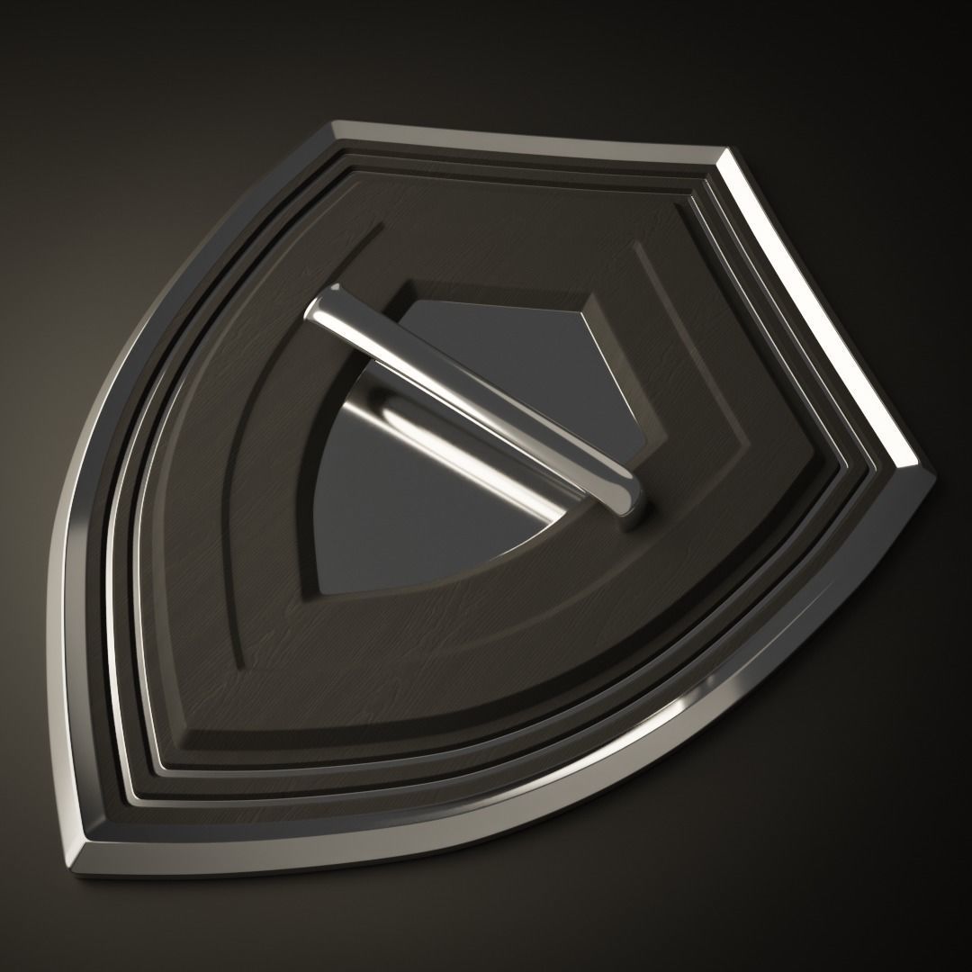 Hylian shield Low-poly 3D model_3